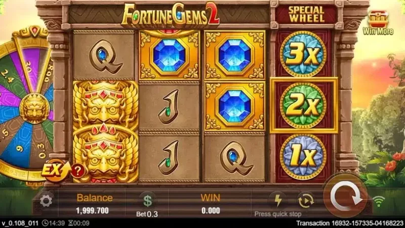 Fortune Gems 2 Emerald Ruby and Sapphire Gem Payouts
